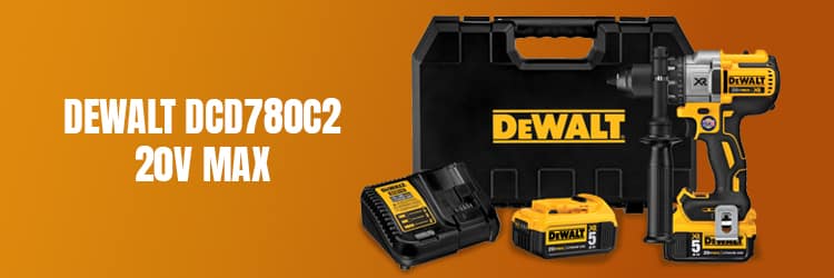 Dewalt-DCD780C2-20V-Max-Compact-Cordless-Drill - best portable drill press