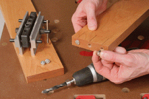 How to Make a Dowel Joint - Mark the layout lines on dowels