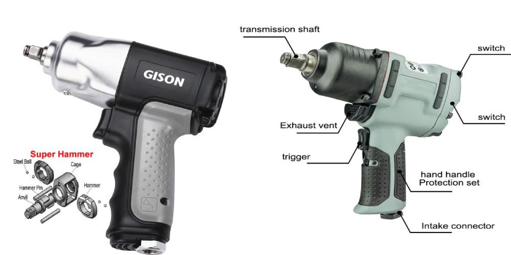 Parts of an impact wrench