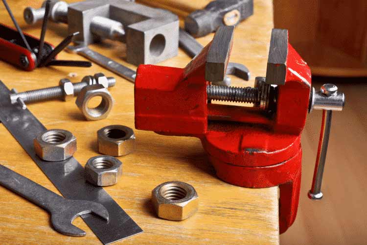 installing a bench vise