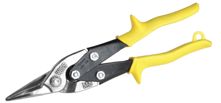 Tin snips for cutting medium wire