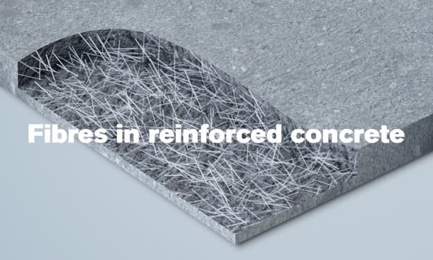 Steel fibers cause corrosion 