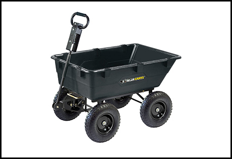 Gorilla Carts GOR866D Heavy-Duty Garden Poly Dump Cart